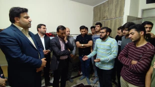 ملاقات عمومی رئیس و اعضای هیئت رئیسه دانشگاه با دانشگاهیان دانشگاه فنی و حرفه‌ای استان قم 6