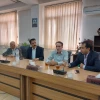 بازدید آقای مهندس زاده زکی و مهندس رفیعی مدیر کل طرح های عمرانی دانشگاه از آموزشکده فنی وحرفه ای  شهید بهشتی اردکان 4