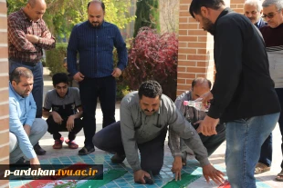 غبار روبی وعطر افشانی قبر شهدای گمنام آموزشکده فنی وحرفه ای شهدبهشتی اردکان 5