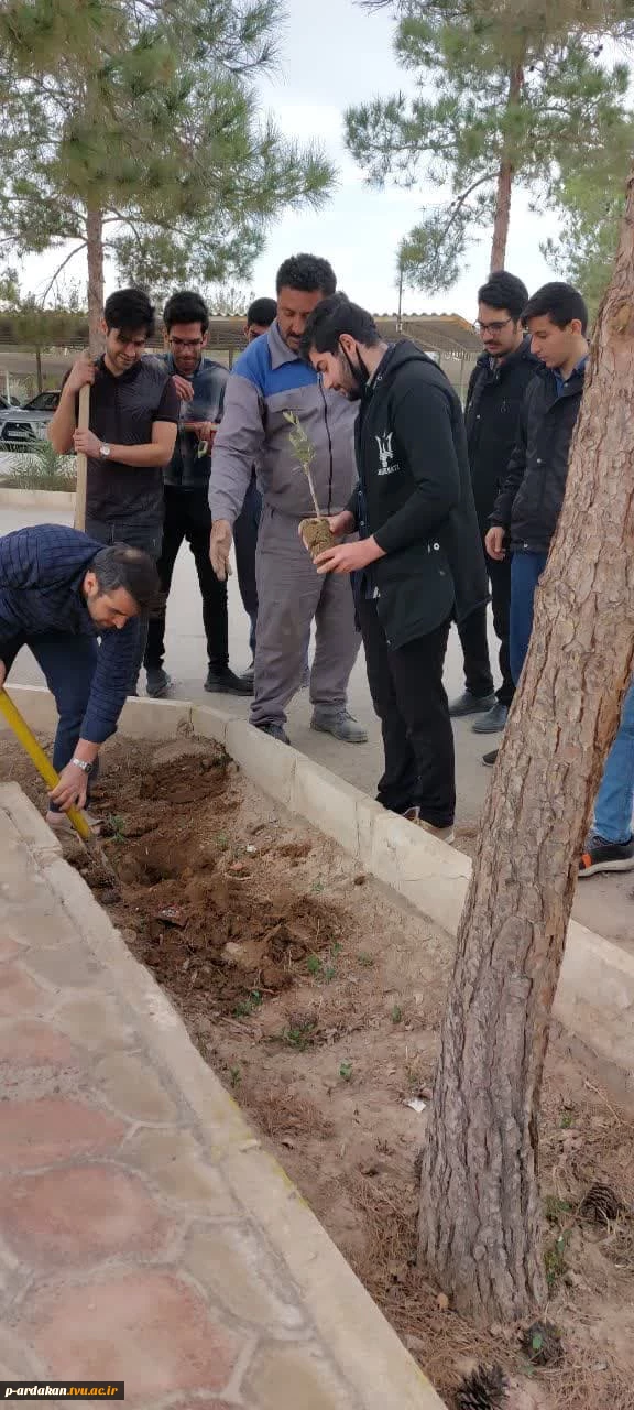 مراسم روز درختکاری در آموزشکده فنی وحرفه ای شهید بهشتی اردکان برگزار شد 12