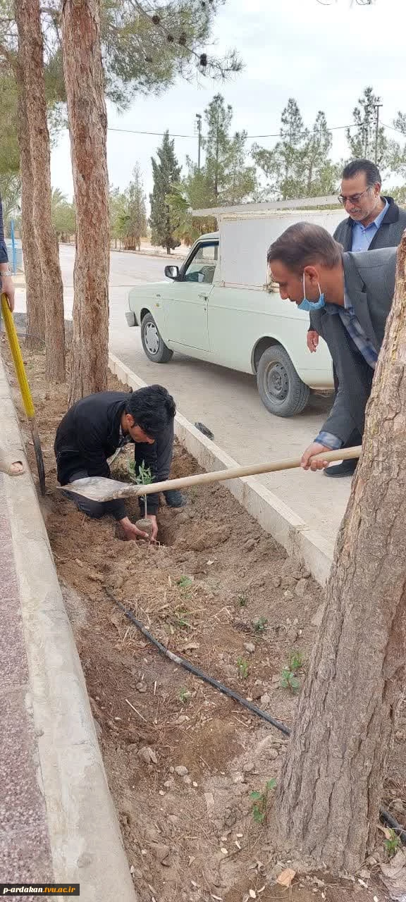 مراسم روز درختکاری در آموزشکده فنی وحرفه ای شهید بهشتی اردکان برگزار شد 13